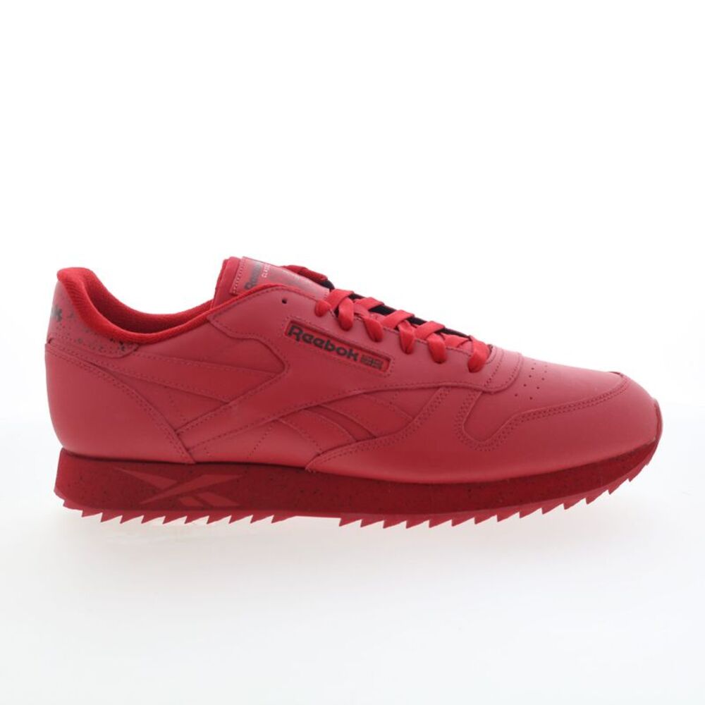 Reebok Mens Classic Leather Ripple Red Shoes (NWT)